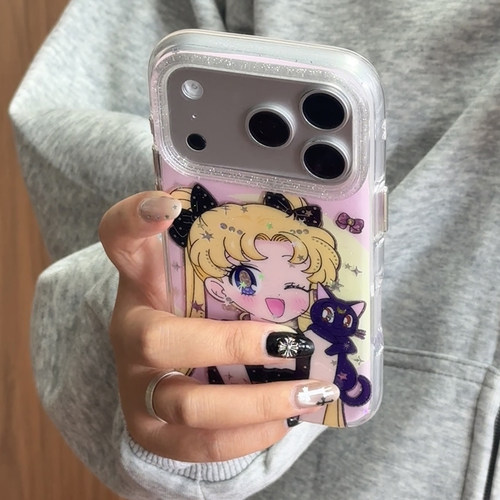 【每日新品】高颜值ins可爱鎏金美少女战士猫咪适用于苹果18pro手机壳iphone17promax保护套16防摔15新款17pm