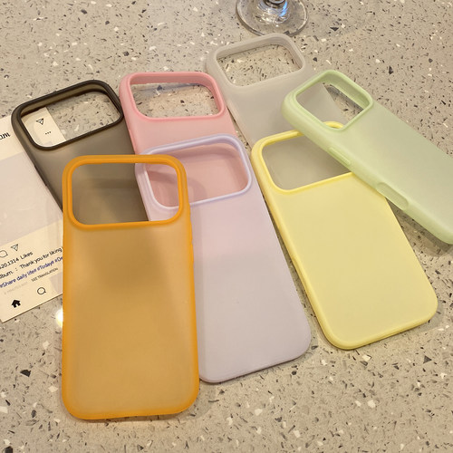 多巴胺简约肤感硅胶适用于苹果17pro手机壳iphone16保护套14超薄13全包防摔新款15promax高级感max小众手机套
