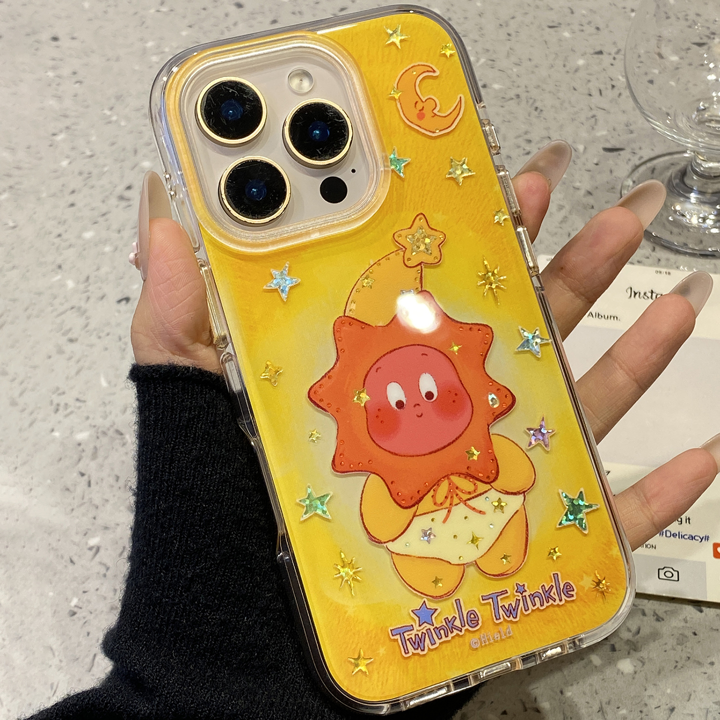 【每日新品】可爱鎏金纸尿裤星星人适用于苹果17promax手机壳iphone16保护套14防摔13新款15pro创意max手机套