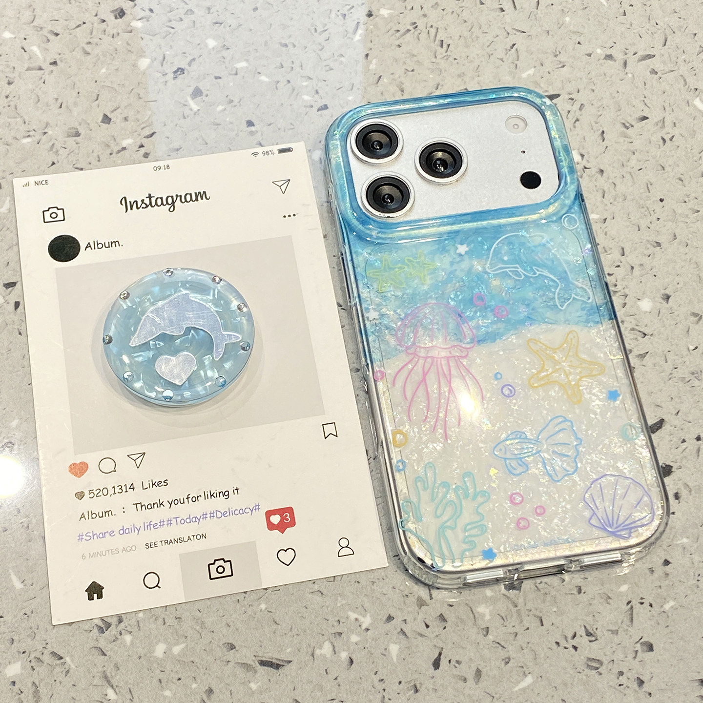 夏日ins风线条水母海豚适用于苹果15手机壳iphone14保护