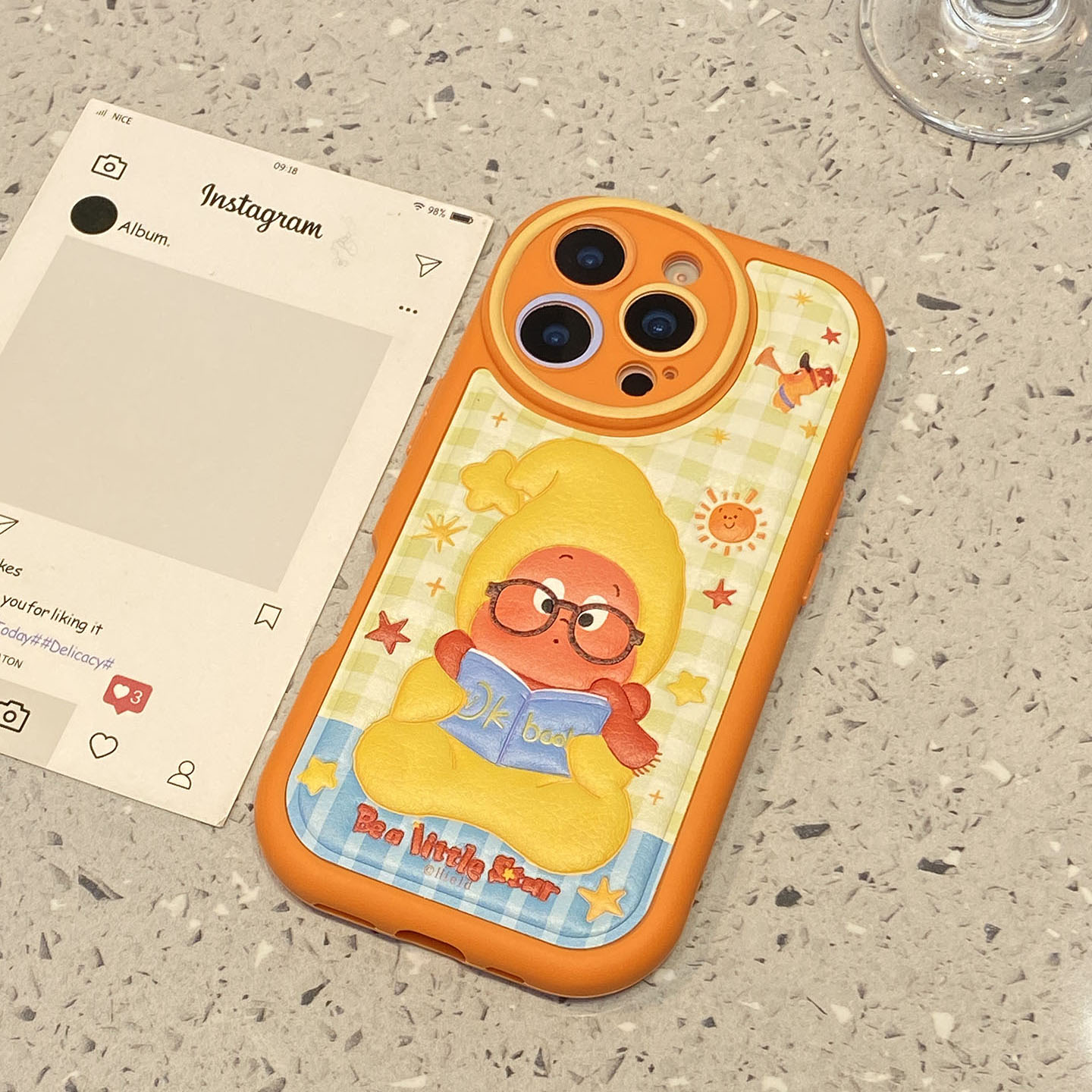 【每日新品】趣味可爱看书星星人适用于苹果17promax手机壳iphone16保护套14全包13新款15pro巨好看max手机套