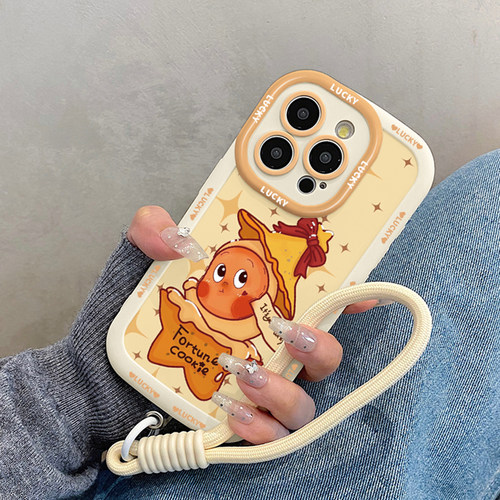 可爱帽子星星人适用于苹果17promax手机壳iphone16/11/套15pro带挂绳14新款13max/12套xsmax/x/xs/xr/8/7plus