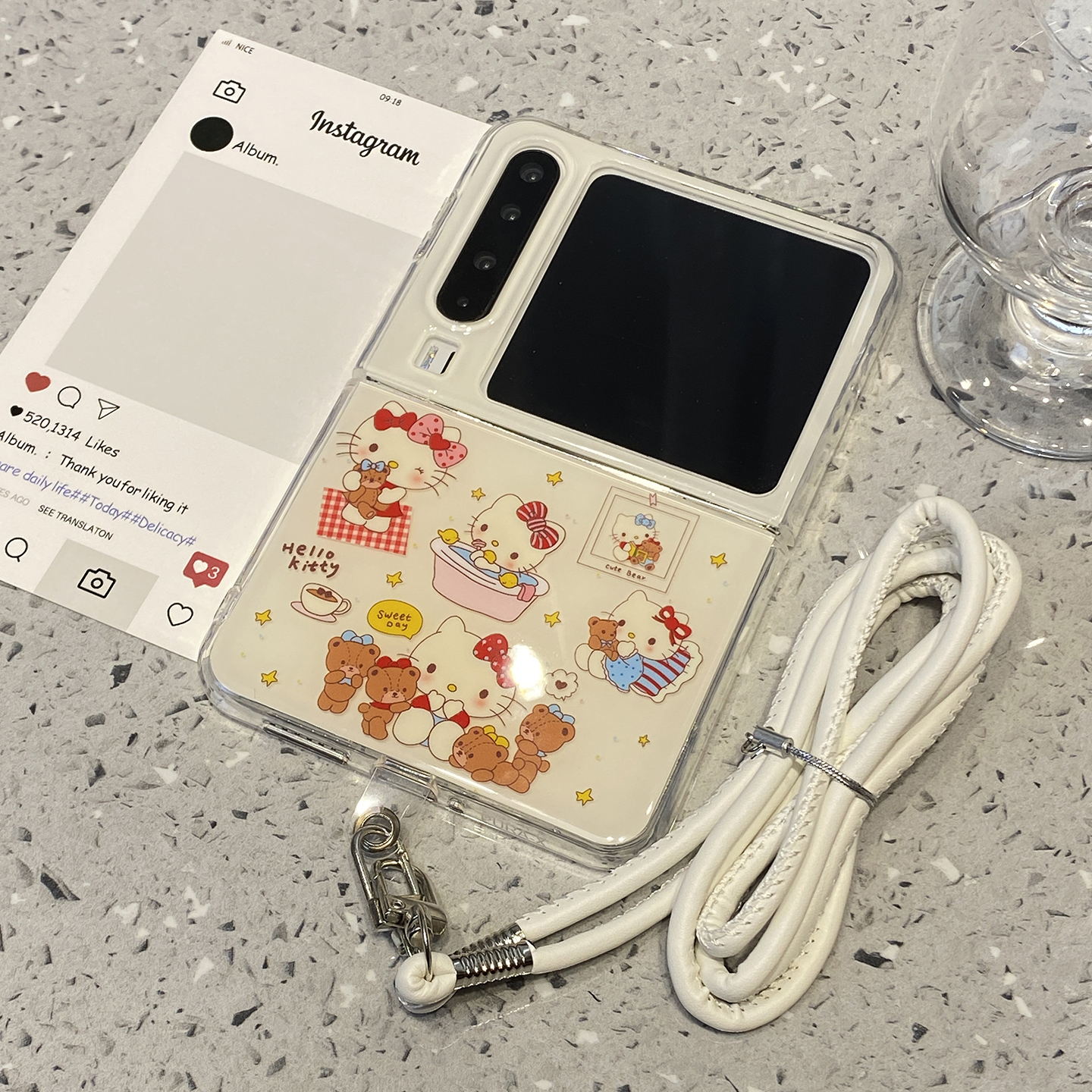 ins可爱卡通KT猫适用华为purax折叠屏手机壳pura高级感外壳x典藏版超好看女超火斜跨挂绳链条防摔巨好看独特