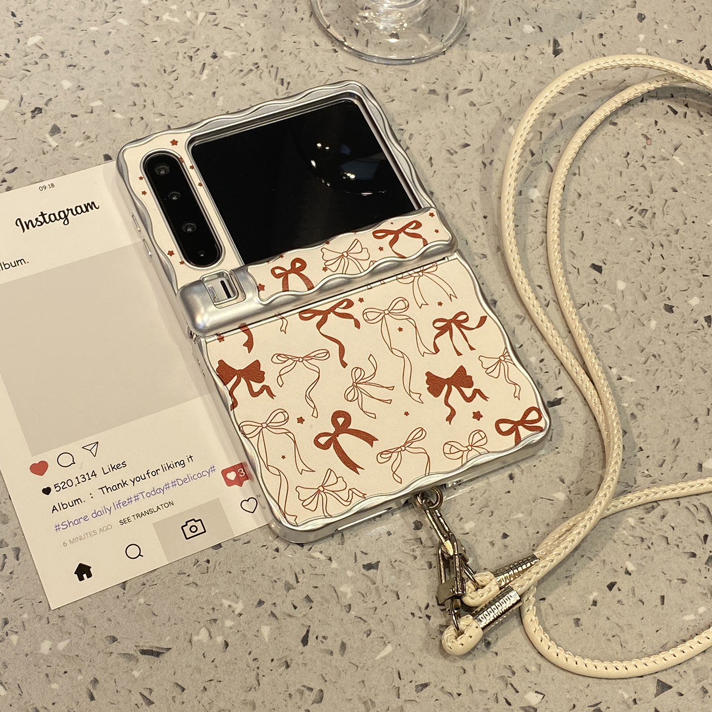 【每日新品】韩风ins满屏蝴蝶结斜跨挂绳适用华为purax手机壳pura折叠屏x典藏版皮质高级感小众中轴磁吸防摔