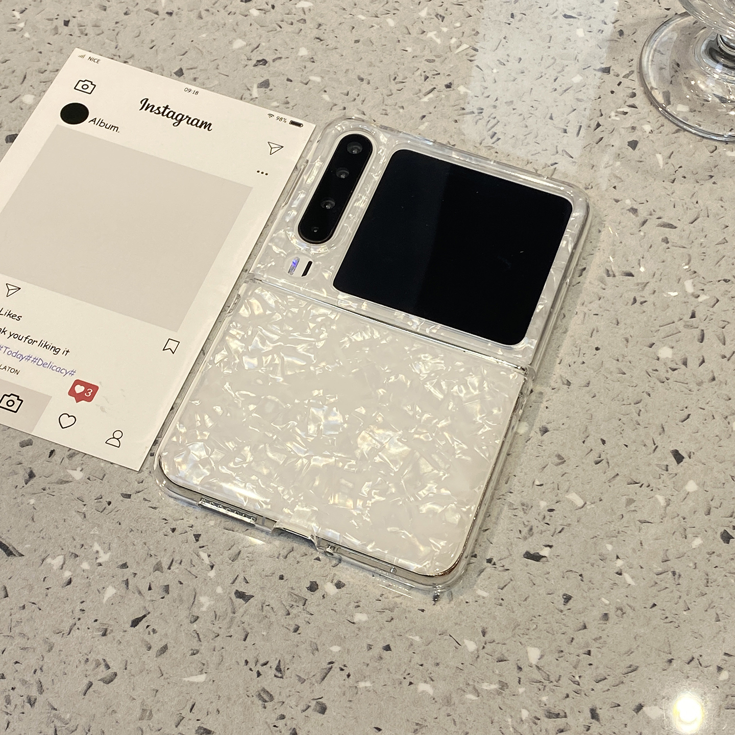 【每日新品】ins风梦幻贝壳纹适用华为purax手机壳Pocket2小米mixflip2女pura软x折叠屏s三星zflip7典藏版6/5