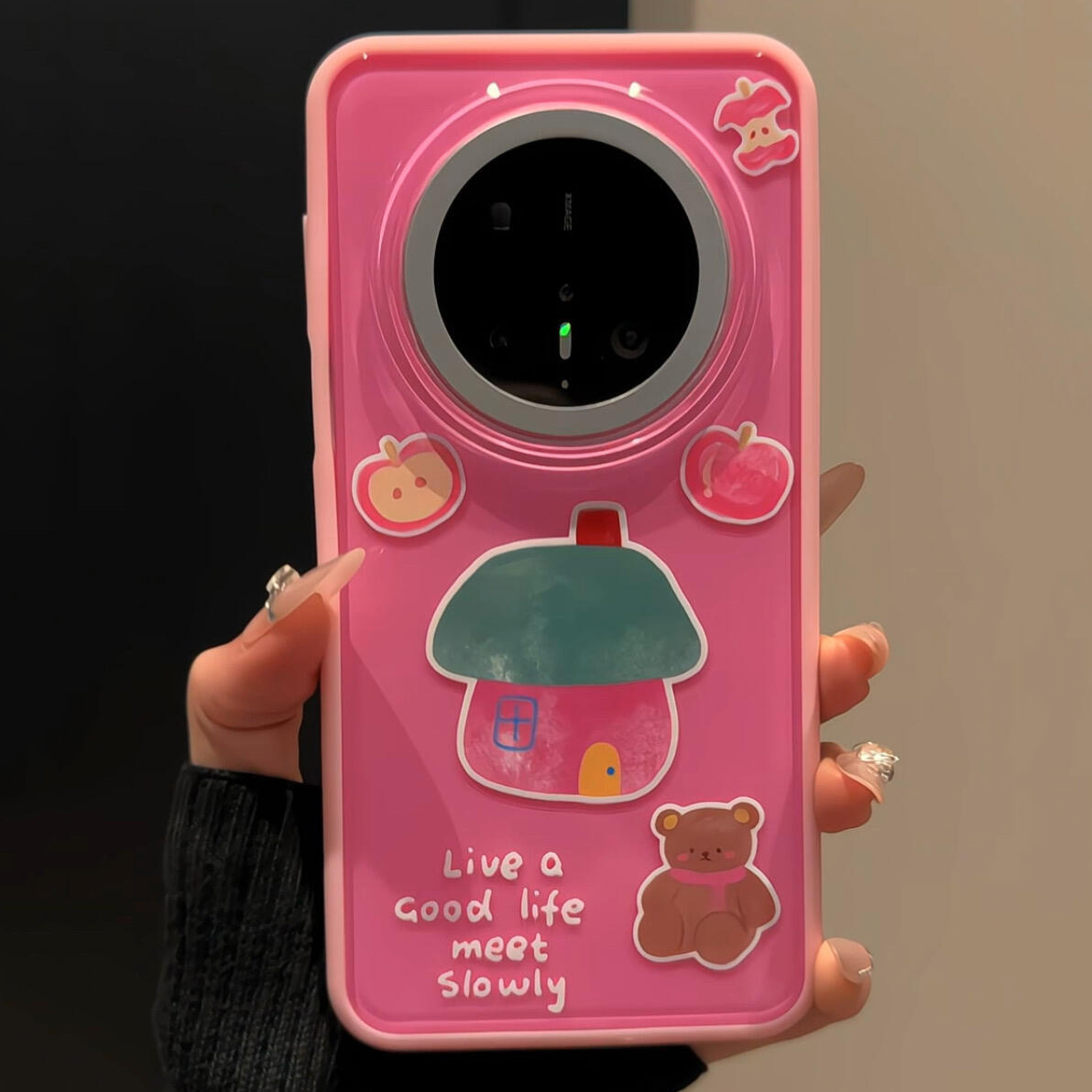 【每日新品】少女心粉底涂鸦房屋小熊适用华为mate70pro手机壳mate60pro新款外壳pura70p高级感p70二合一防摔