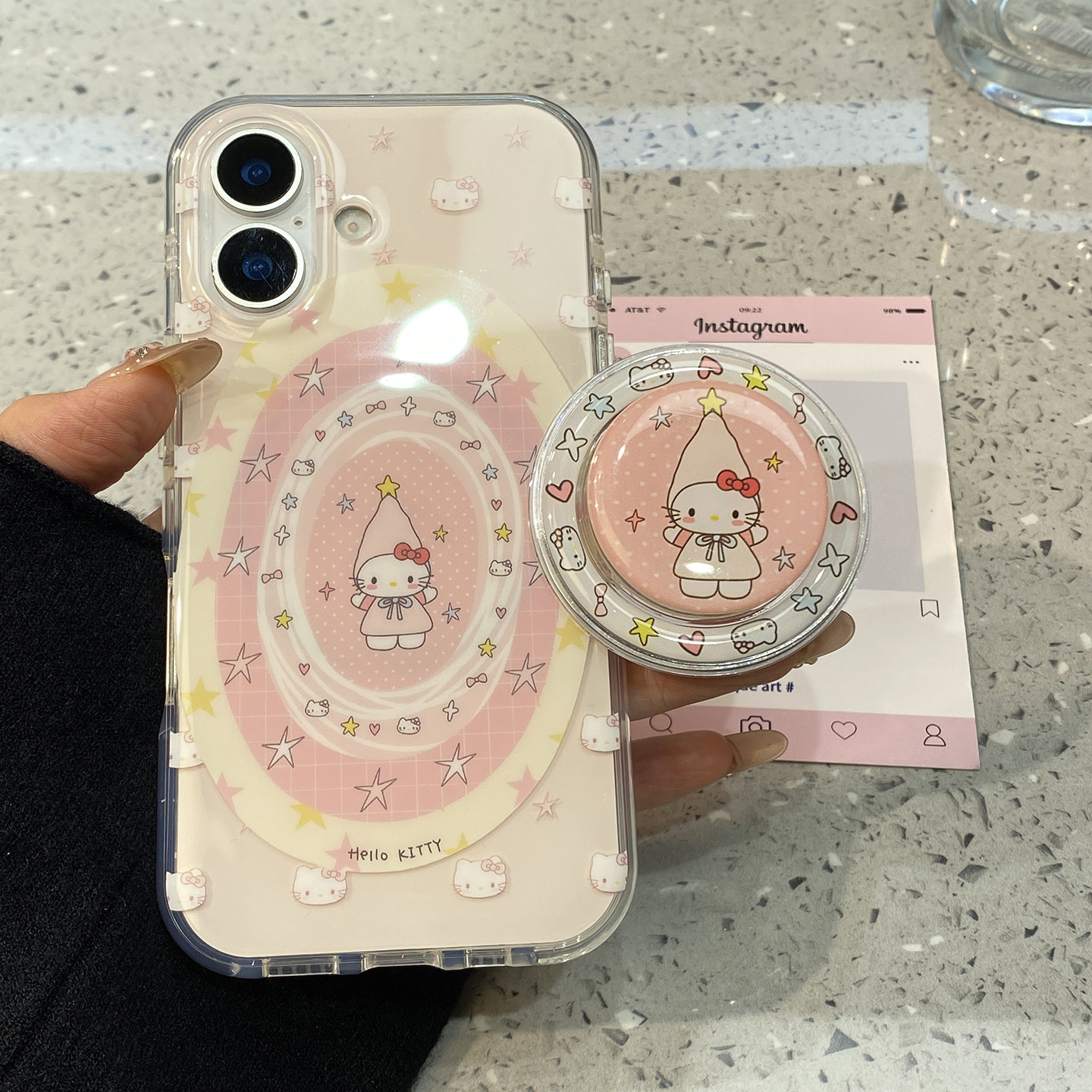 韩系可爱粉底长帽kt猫适用于苹果15手机壳iphone16保护套14磁吸支架13新款15promax不撞款16pro防摔max手机套,3C数码配件,手机保护套/壳,淘宝优惠券,粉丝福利购,淘宝优惠卷