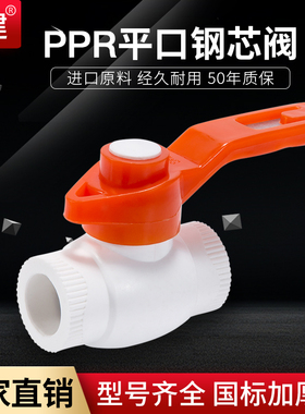 顶建 PPR球阀阀门 20  25 32 4分 6分 1寸PPR水管管件PPR钢芯球阀
