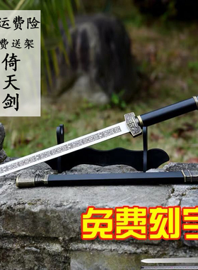 龙泉市不锈钢刀剑防身小短剑镇宅宝剑汉剑倚天剑装饰品道具未开刃