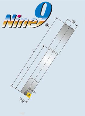 台湾Nine9耐久CCFT060204 NC2033刀片99021-16 99021-32 搪孔刀杆