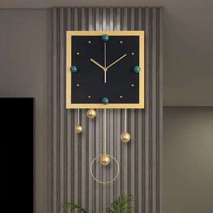 钟表挂钟客厅个性 时钟静音免打孔轻奢家用石英钟 创意极简2026新款