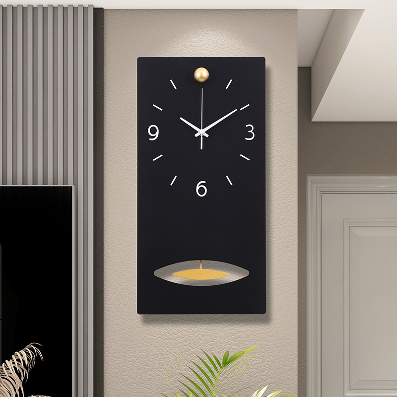 客厅家用简约大气装饰免打孔挂钟