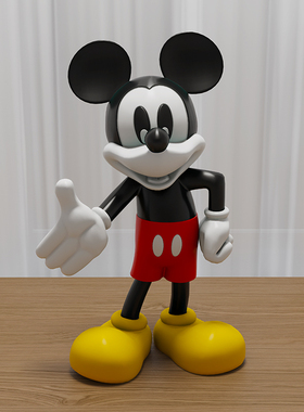 轻奢卡通米奇客厅酒柜电视柜玄关桌面米老鼠公仔装饰品办公室摆件