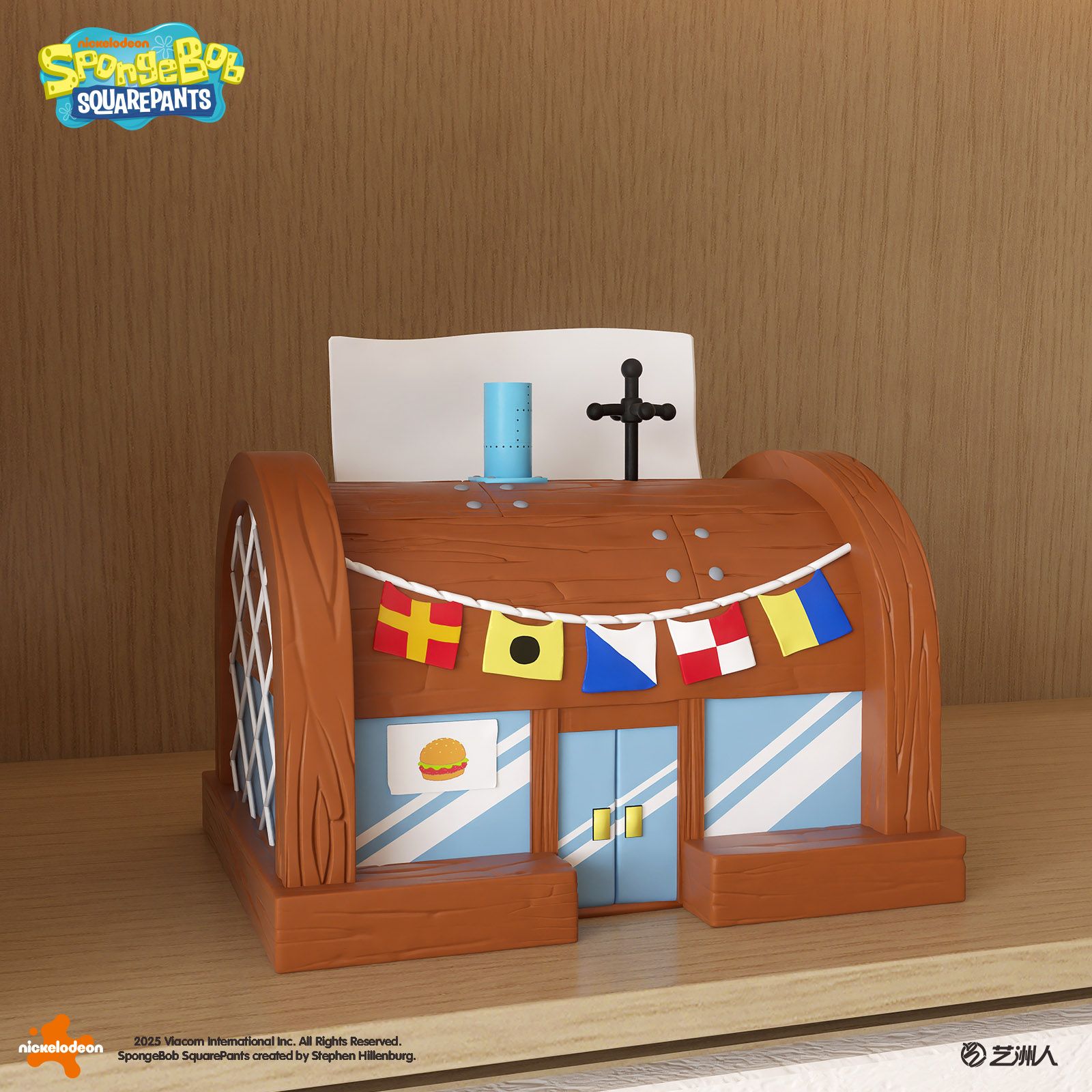 创意海绵宝宝蟹老板蟹堡王客厅家用纸巾盒抽纸盒餐桌纸抽盒子摆件