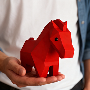 红色小福马摆件博物馆文创马年吉祥物新年本命年生日礼物装饰礼品