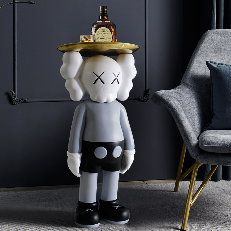 网红潮牌kaws暴力熊公仔高端大气上档次大型客厅落地爆力熊大摆件