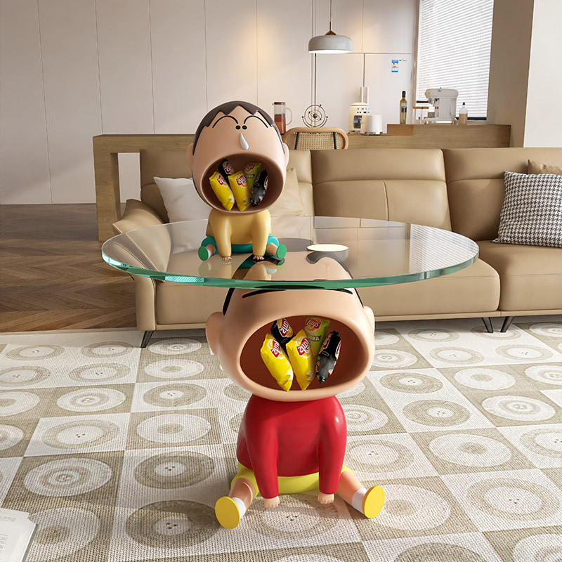 蜡笔小新客厅家用茶几边几落地