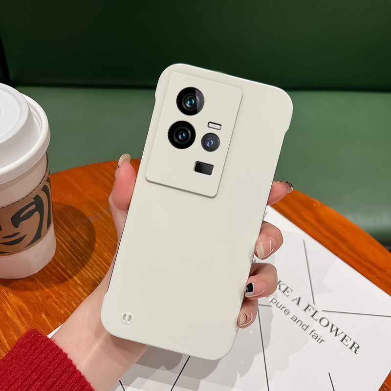 vivoiQOO11手机壳超薄无边框iQOO11pro新款半包硬壳V2243A简约个性肤感保护套纯色高端创意男女高级感适用于