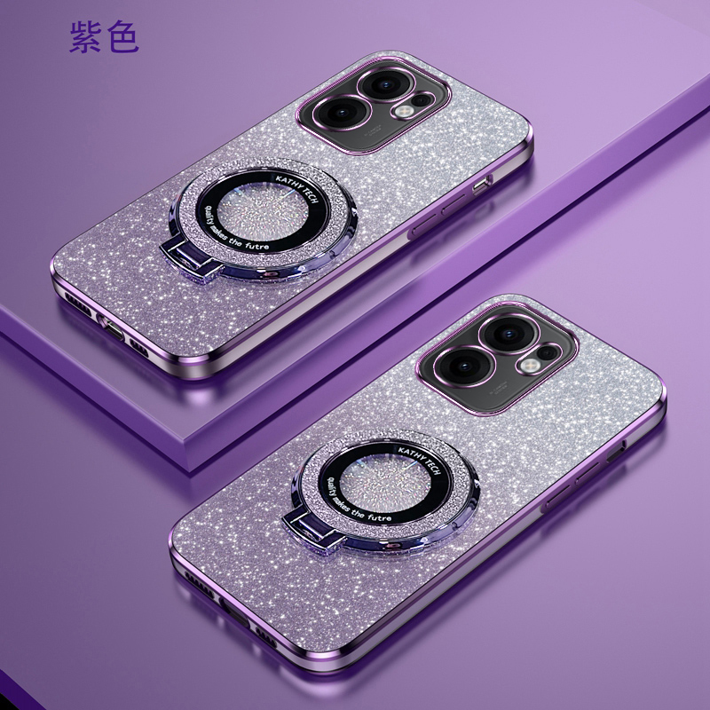 适用OPPOReno13f渐变闪粉手机壳