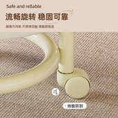 万向轮小凳子家用滑轮小圆凳客厅沙发矮凳儿童带轮小凳子换鞋 凳