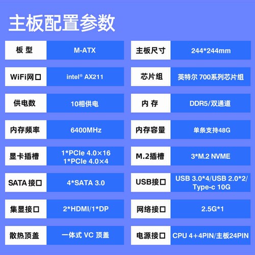 尔英板载CPU主板套装i9 14900HX电脑i7 14700HX台式机i7-14650HX