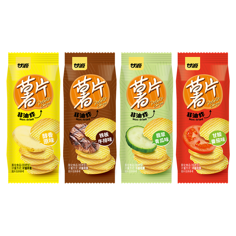 甘源薯片非油炸烘烤薯脆膨化食品