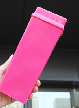 耐热板砖瓶一次性塑料耐高温奶茶pp杯子K22同款500ml咖啡瓶饮料瓶