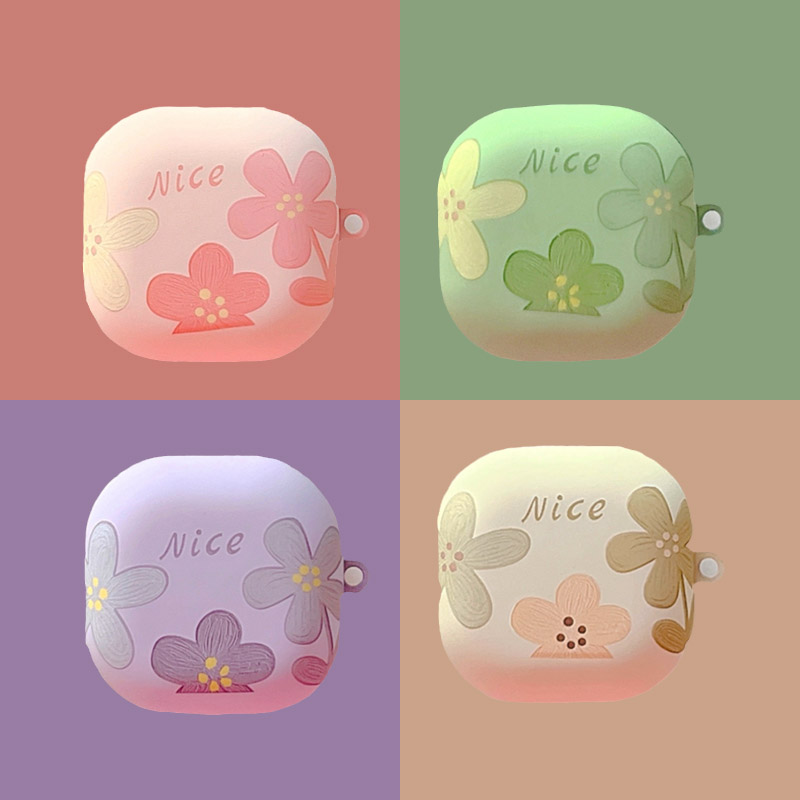 油画花朵三星buds3fe蓝牙耳机套