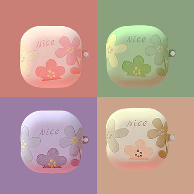 油画花朵三星buds3fe蓝牙耳机套