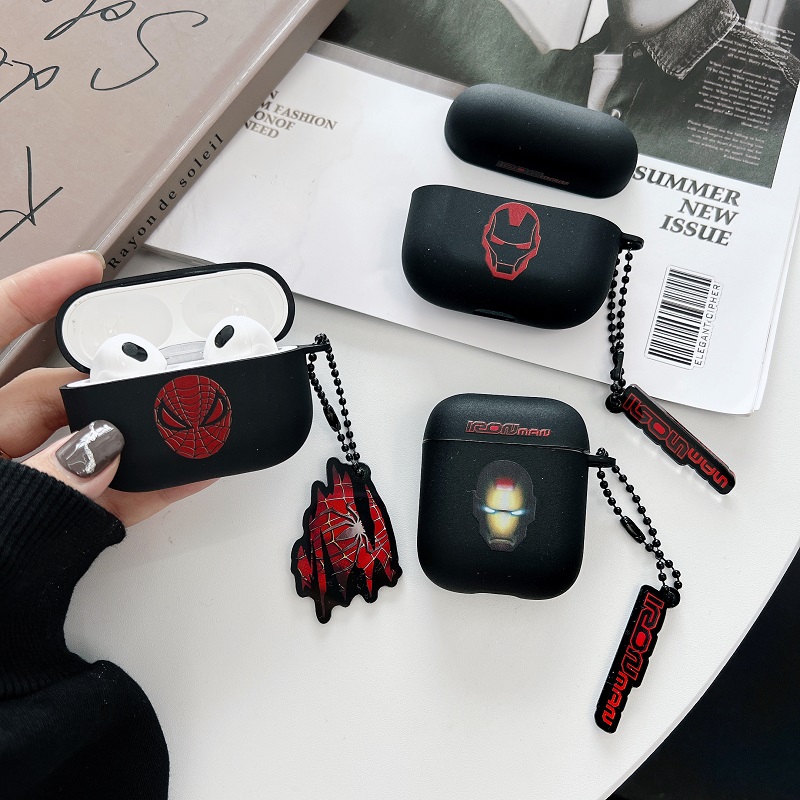 漫威钢铁侠蜘蛛侠苹果蓝牙耳机套