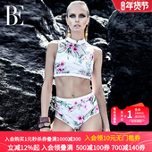 范德安Queen系列分体复古泳衣女高腰显瘦遮肚度假高级感三角泳装