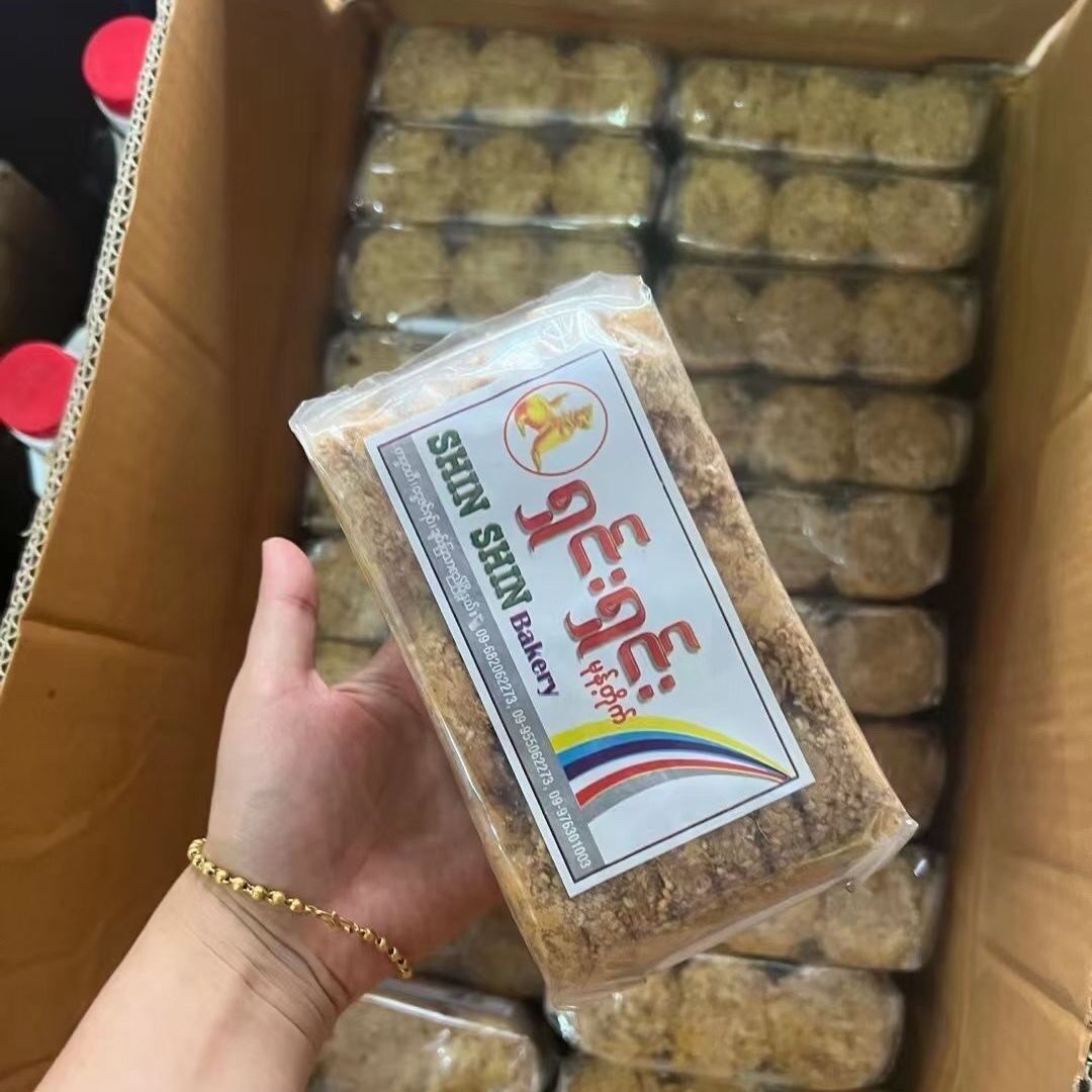 缅甸中缅街代购老牌小吃饼干面包糕点点心小饼干酥饼脆饼