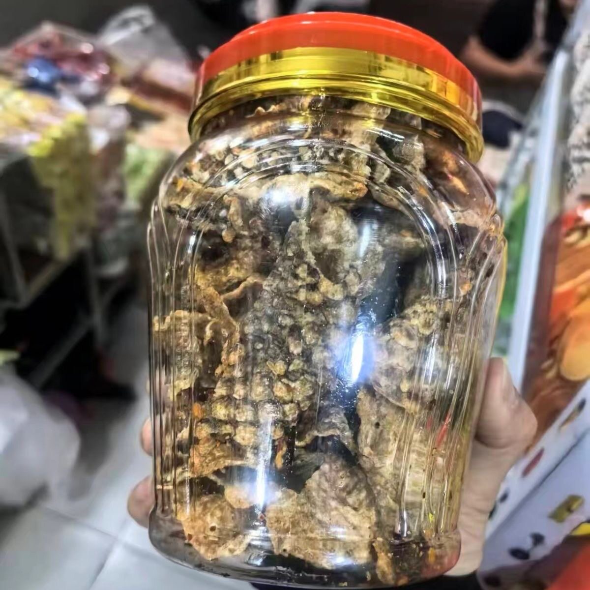 缅甸风味小阿妹手工制作油炸米条香辣薯片香辣鱼皮大桶经济实惠装