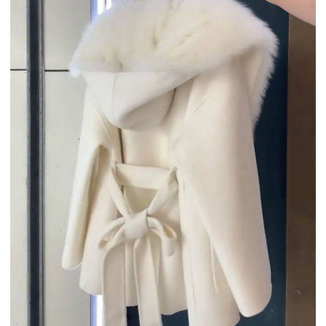 设计感气质减龄仿狐狸毛拼接皮草毛呢外套女2025秋冬新款毛毛大衣,女装/女士精品,大码呢大衣,淘宝优惠券,粉丝福利购,淘宝优惠卷