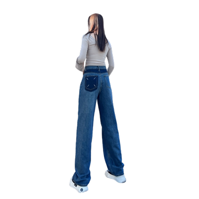 高个子女生加长女裤高腰显瘦牛仔