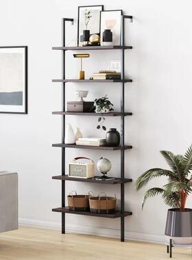 置物架落地客厅家用靠墙多层书架铁艺梯形收纳架阳台花架储物架子