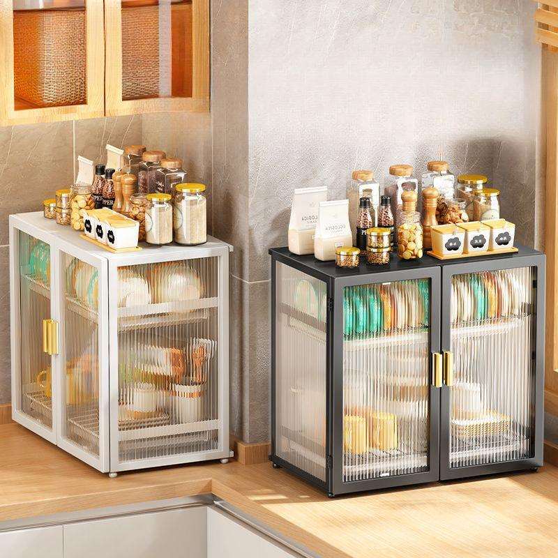 沥水碗架碗筷架收纳盒大容量家用台面带门放餐具碗碟碗盘厨房碗柜