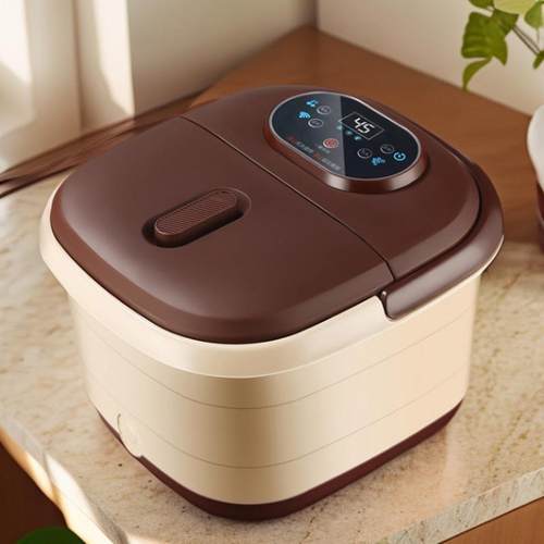 加热泡脚桶全自动浴盆电动家用足浴脚盆洗脚按摩高深小腿恒温养生