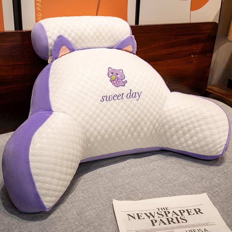 冰豆豆卡通床头靠垫孕妇沙发靠枕护腰枕宿舍办公室冬暖夏凉