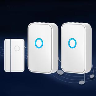 超市冰柜冰箱开门提醒器感应门铃店铺欢迎光临门磁防盗报警器家用