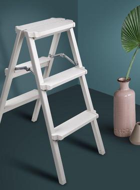家用折叠人字梯铝合金加厚梯子室内爬梯三四步梯凳双侧工程梯凳子