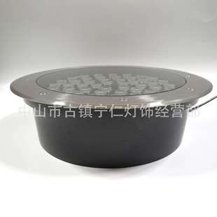 圆形320mm地埋灯外壳套件 24W30W36W48W50W带散热器埋地灯外壳