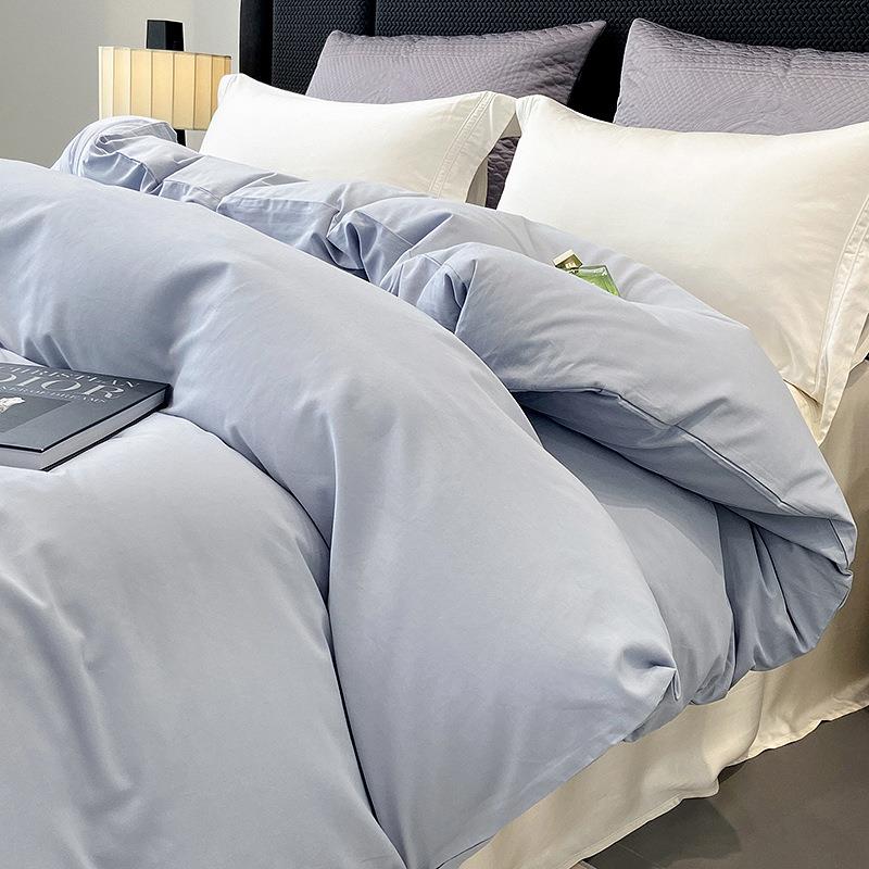A类100S全棉磨毛被套单件150*200*230纯棉被罩高端三件套1.5米床