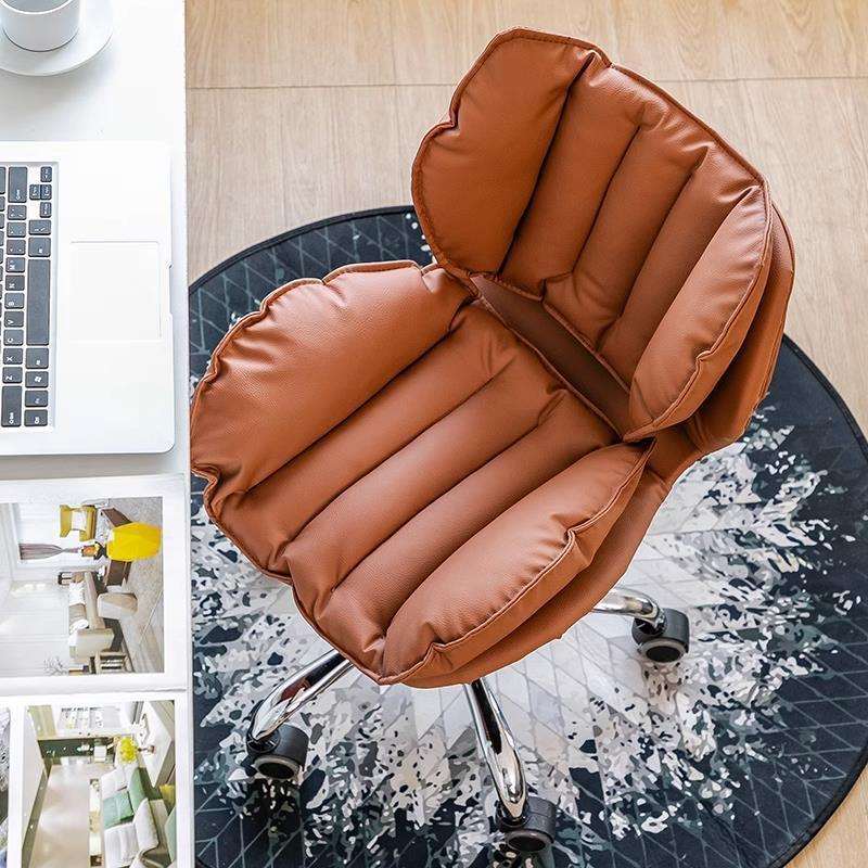 北欧家用电脑椅现代简约学生书桌靠背书房写字椅美甲椅小巧办公椅