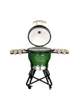22英寸陶瓷炭烤炉 Japanese Kamado Grills BBQ焖熏炉绿色炭烤炉