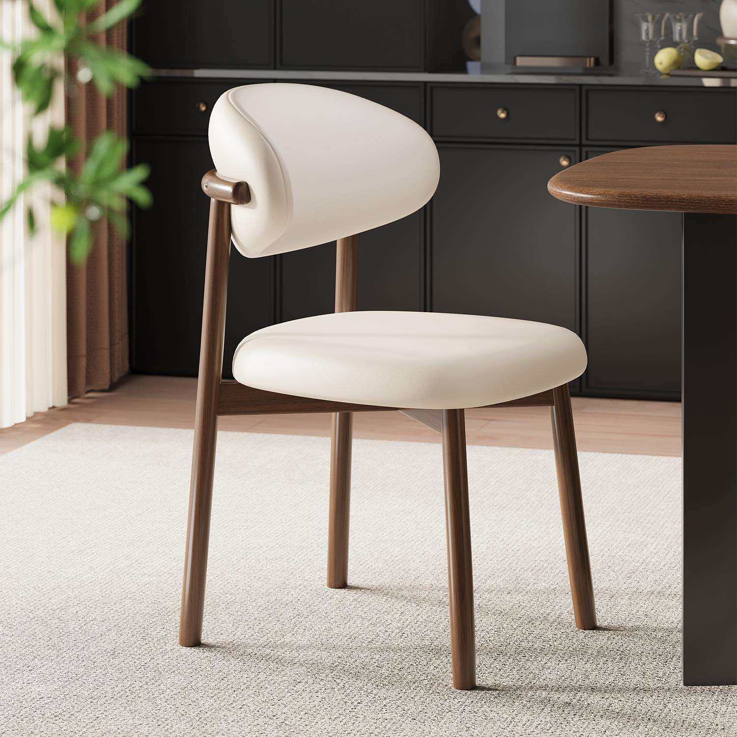 餐椅家用餐桌椅中古椅子轻奢靠背椅餐厅茶桌椅新款仿实木凳子工厂