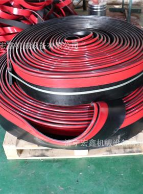 Y型防溢裙板150*15双密封导料槽阻燃挡煤皮聚氨酯橡胶防溢裙板