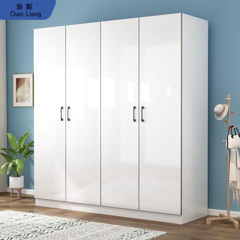 衣柜家用卧室收纳组装现代简约出租房用简易经济型开门儿童衣厨柜