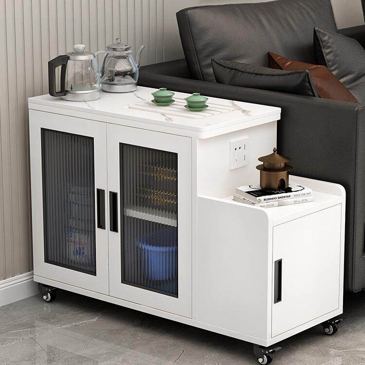 轻奢沙发边几可移动客厅一体收纳缝隙柜小隔断茶吧机多功能茶tω