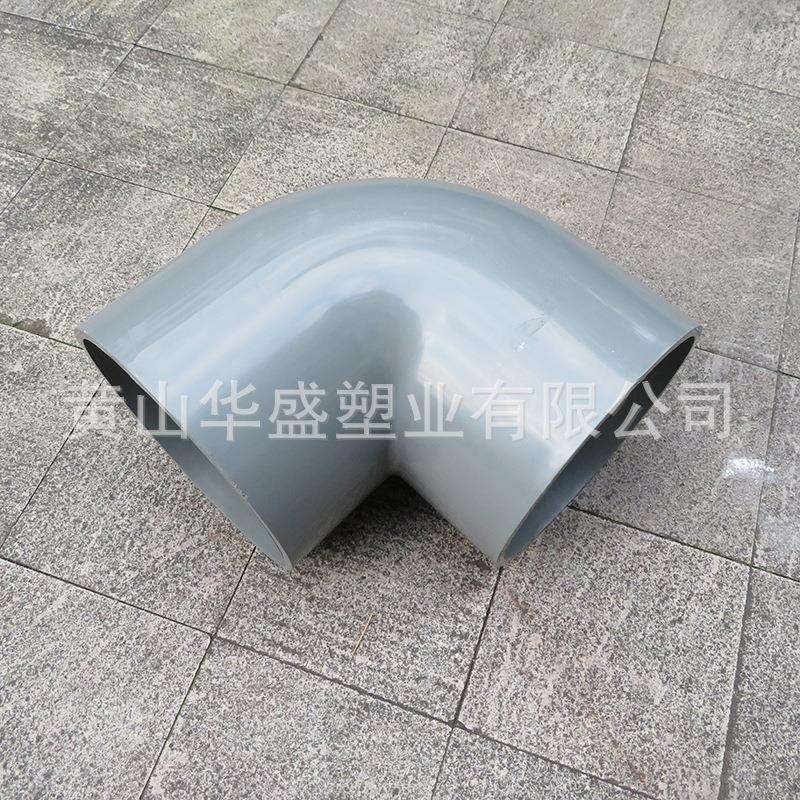 1.0mpa压力DN500pvc-u给水弯头灰色20寸upvc塑料弯头承插连接